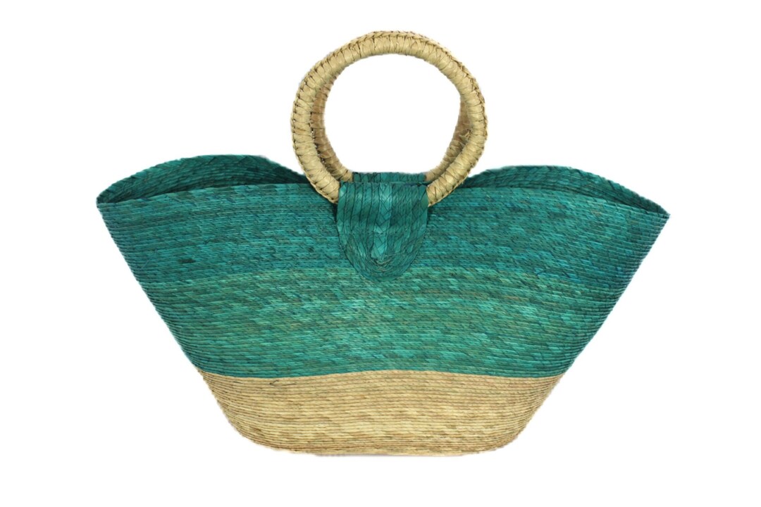 Natural Woven Basket Purse Handmade Summer Boho Bag Beach Etsy UK
