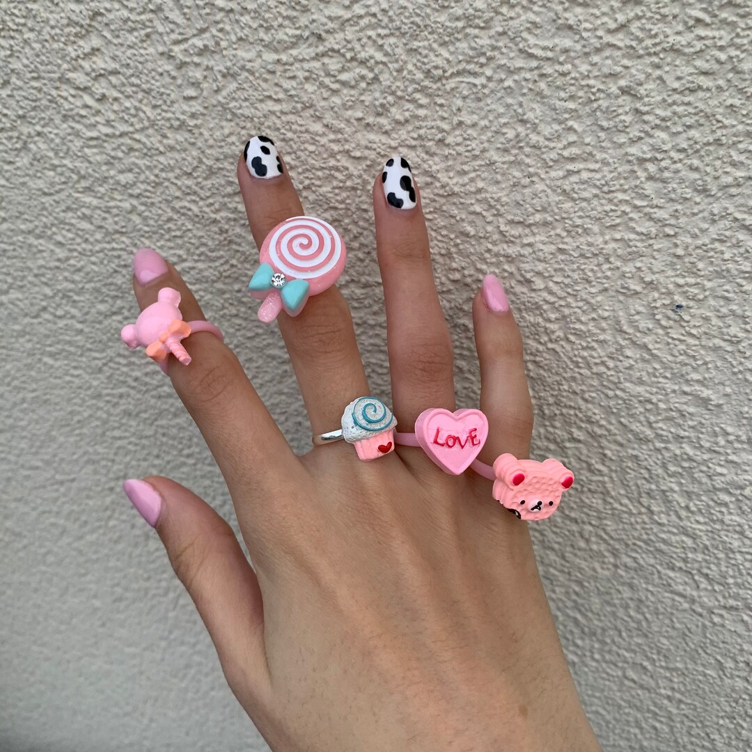 Jamican Candy Rings Kawaii Candy Rings - Etsy