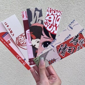 Japanese design themed bookmarks / photo card / wall accessory