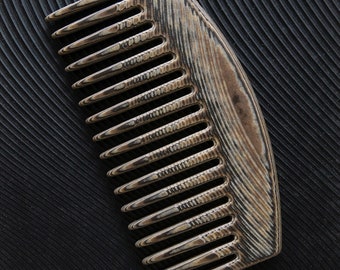 Japanese-Inspired Wide Tooth Comb: Sustainable Luxury for Hair Care | Japanese Comb Tortoise shell effect