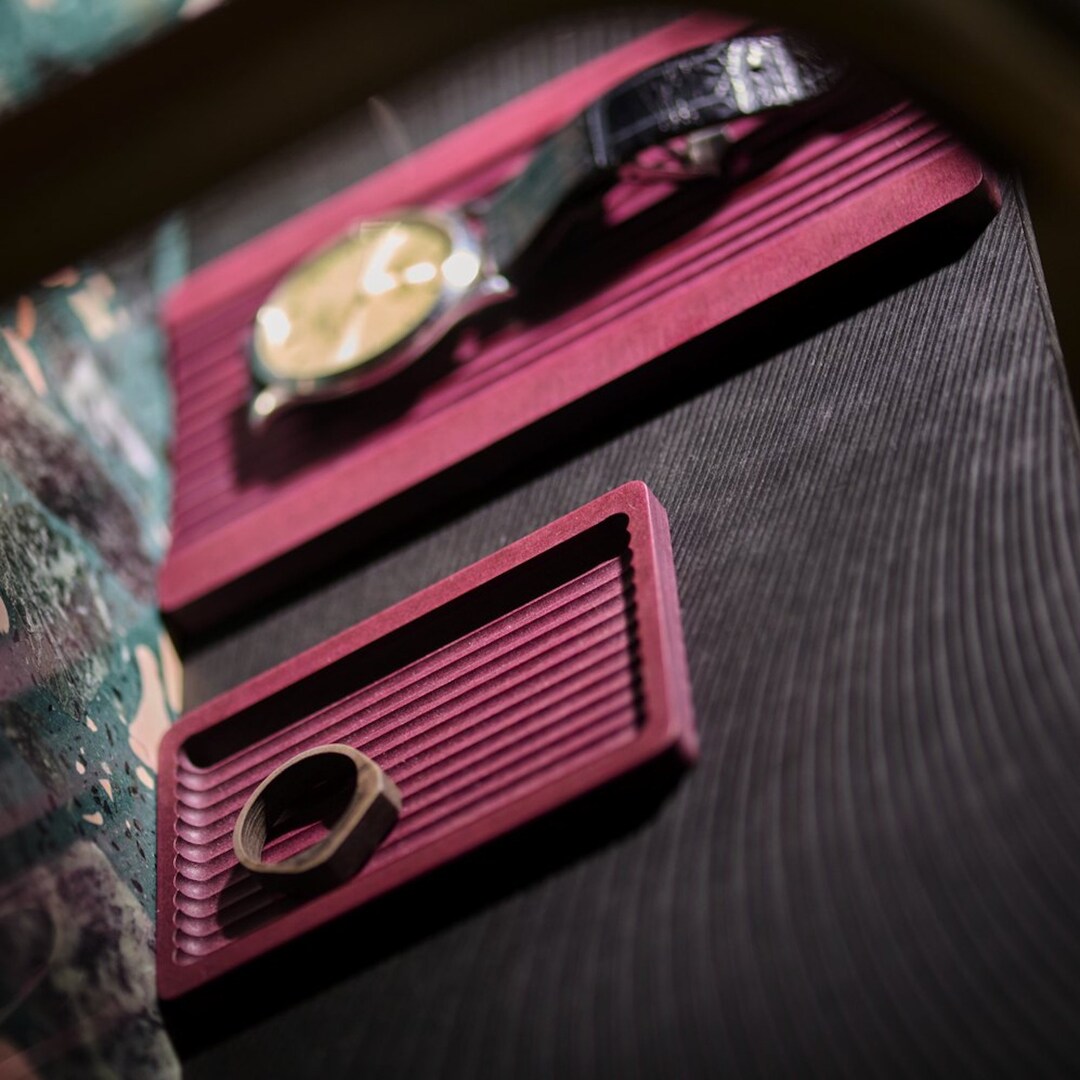 Handcrafted Small Red Tray Sustainable Homeware Trinket Etsy