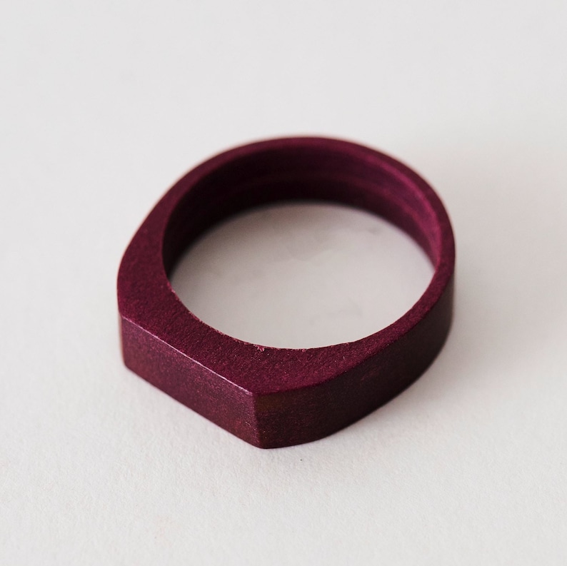 Artisan Handcrafted Sustainable Recycled Paper Red Ring