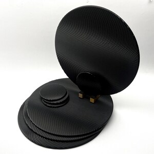 Set of 4 Placemats & 4 Coasters – Japanese Garden-like Texture