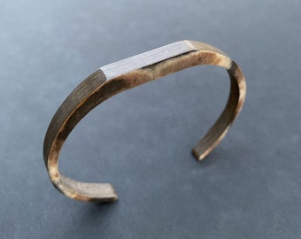 Sustainable, Stylish & Minimalist Handcrafted Tortoiseshell Effect Cuff Bracelet | Unisex Accessories