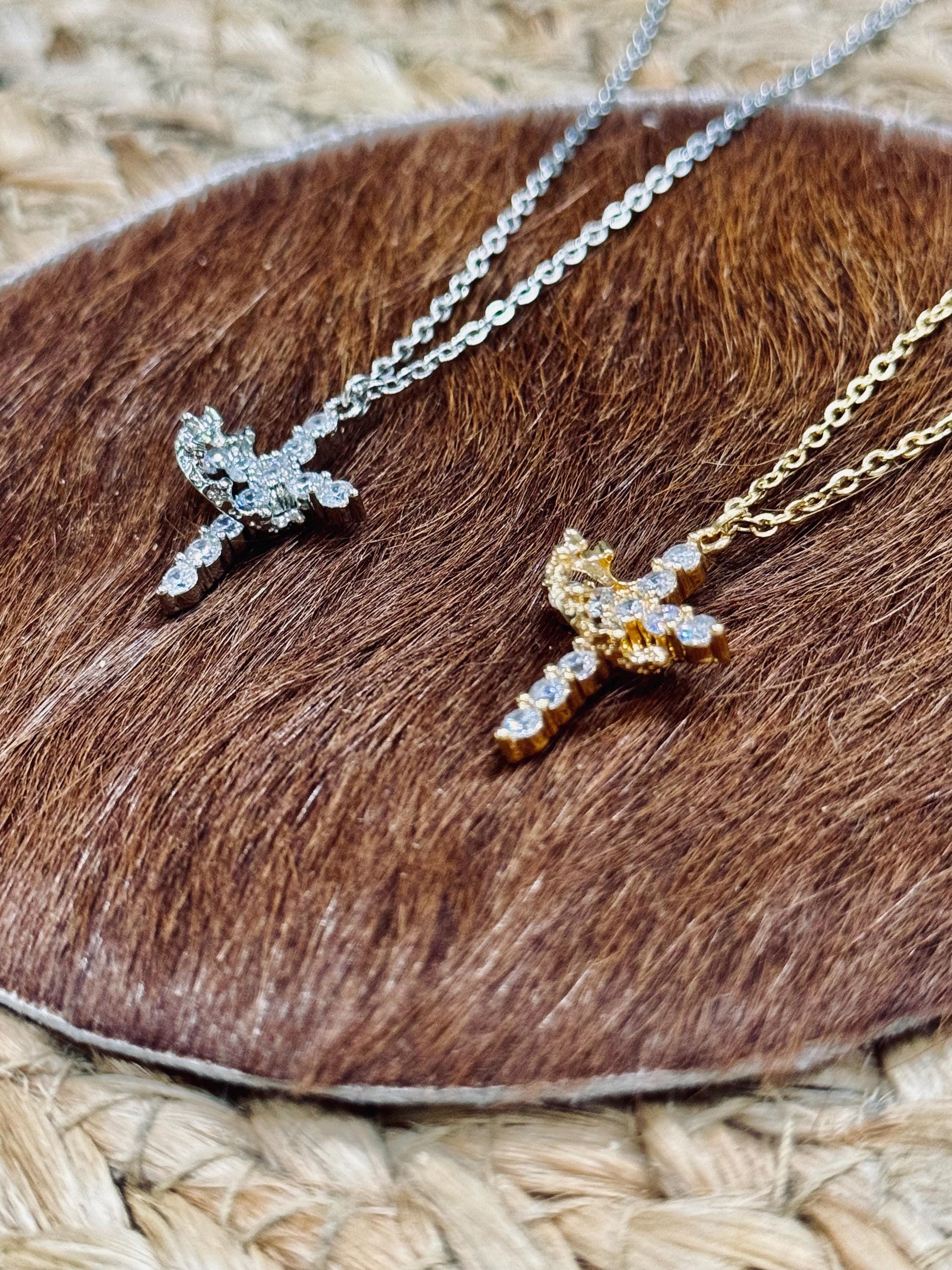 Christian Necklace - Cross Crown Necklace - Christian Jewelry - Christian Gift - Christian Apparel - Necklace - Cross Necklace - Jesus