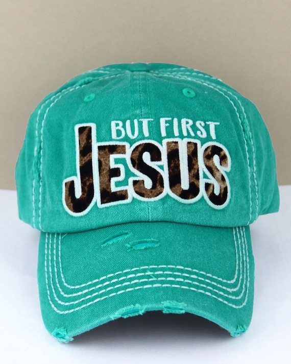 Christian Hat but First Jesus Distressed Cap Jesus Hat -  Canada
