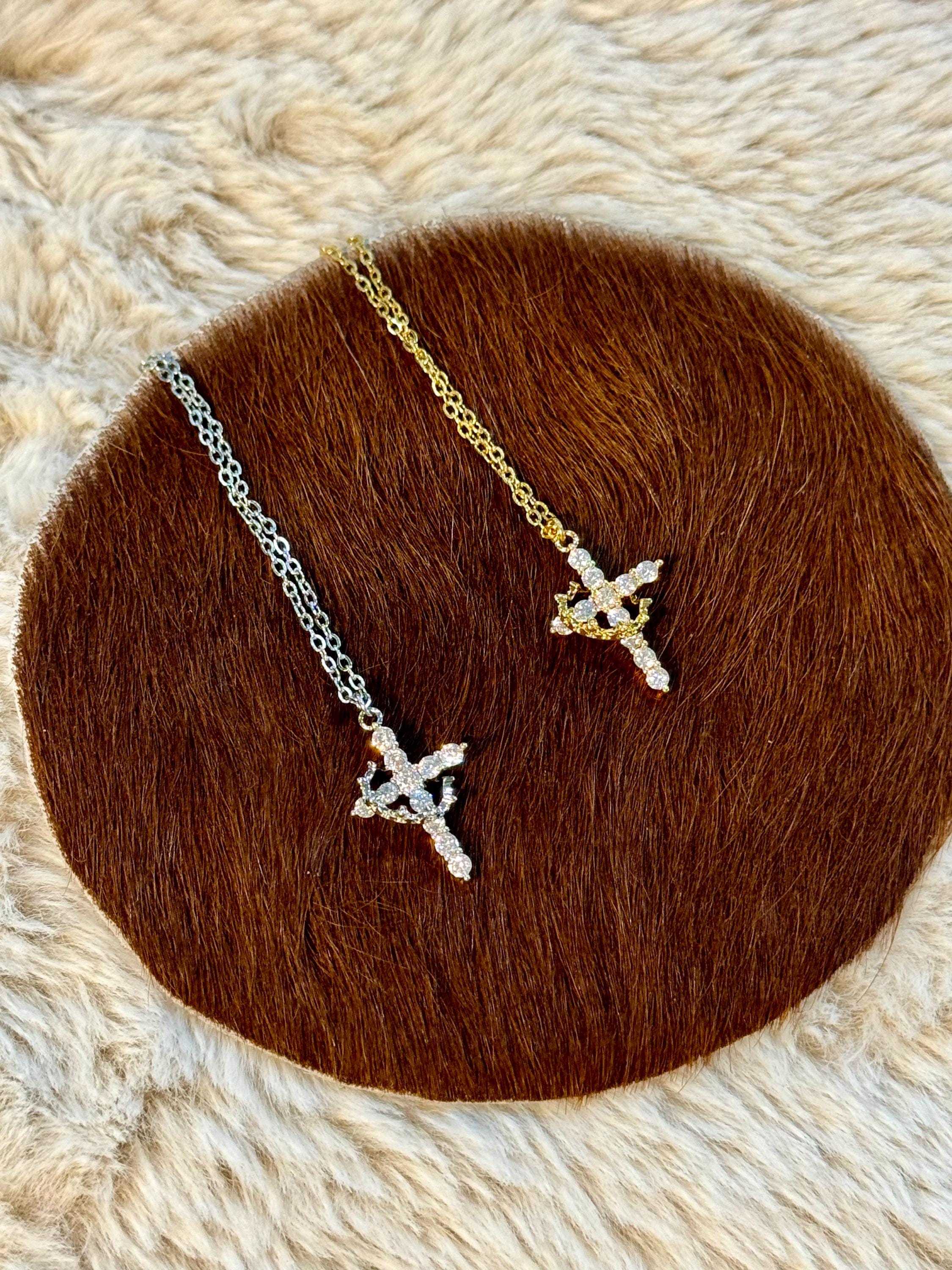Christian Necklace - Cross Crown Necklace - Christian Jewelry - Christian Gift - Christian Apparel - Necklace - Cross Necklace - Jesus