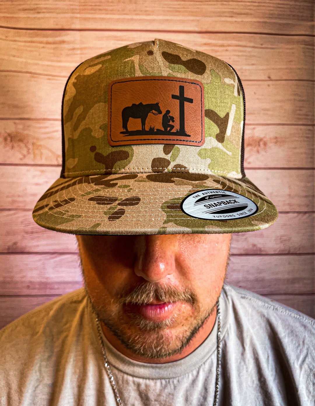 Mens Christian Hats Leather Patch Hats Christian Mens Snapback Trucker