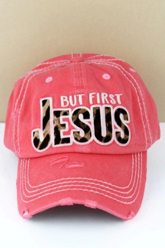 Christian Hat but First Jesus Distressed Cap Jesus Hat -  Canada