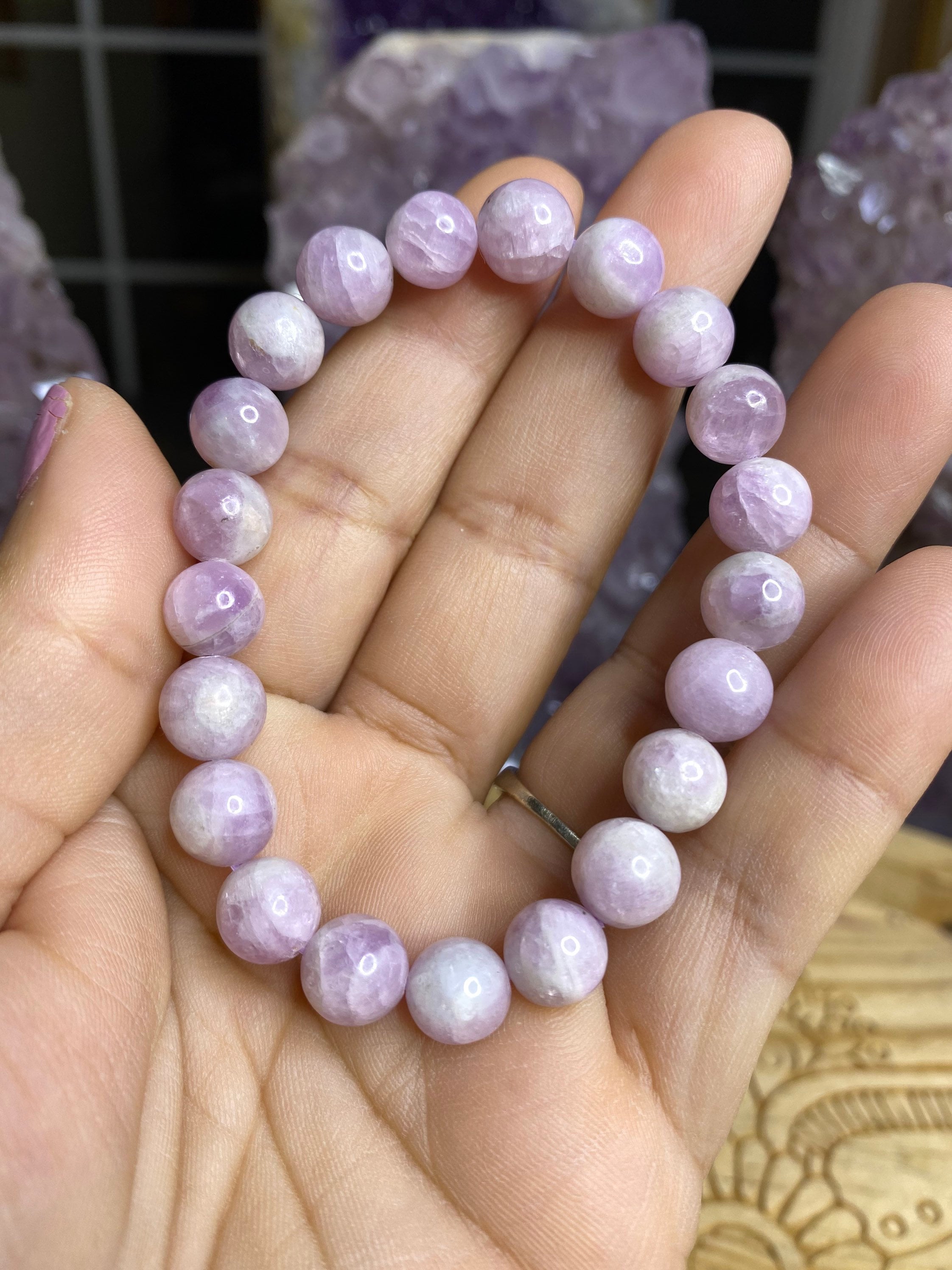 Kunzite Bracelet 10 MM Etsy