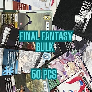 ファイナルファンタジーTCGカードゲーム50枚一括セット、英語のみ、すべてほぼ新品