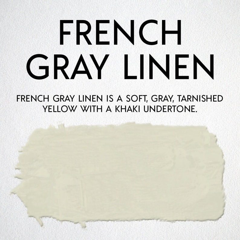 Fast drying, self-leveling acrylic enamel paint for cabinets and furniture. Minimal prep required. Easy peasy painting. FRENCH GRAY LINEN image 1
