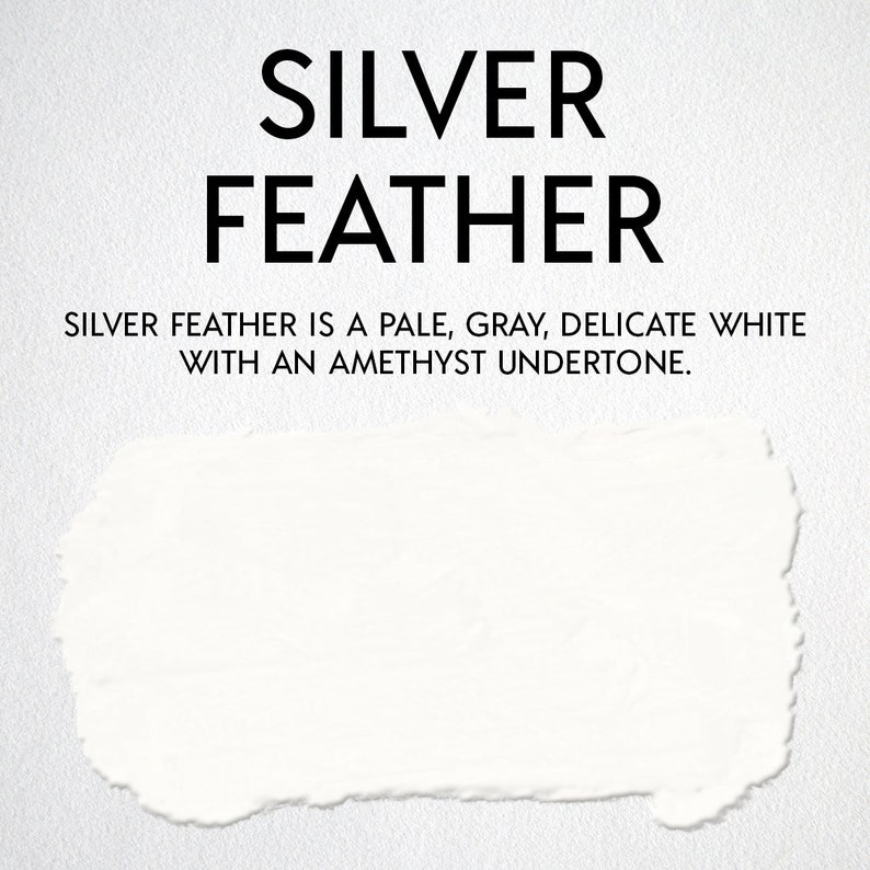 Fast drying, self-leveling acrylic enamel paint for cabinets and furniture. Minimal prep required. Easy peasy painting. Silver Feather image 2