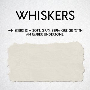 Fast drying, self-leveling acrylic enamel paint for cabinets and furniture. Minimal prep required. Easy peasy painting. WHISKERS image 2