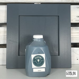 Fast drying, self-leveling acrylic enamel paint for cabinets and furniture. Minimal prep required. Easy peasy painting. Goblin image 1