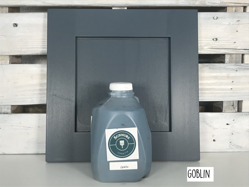 Fast drying, self-leveling acrylic enamel paint for cabinets and furniture. Minimal prep required. Easy peasy painting. Goblin image 1