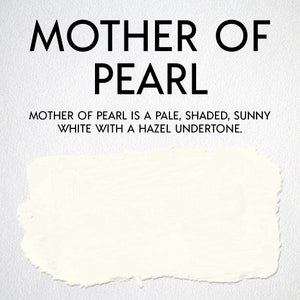 Fast drying, self-leveling acrylic enamel paint for cabinets and furniture. Minimal prep required. Easy peasy painting. Mother of Pearl image 2