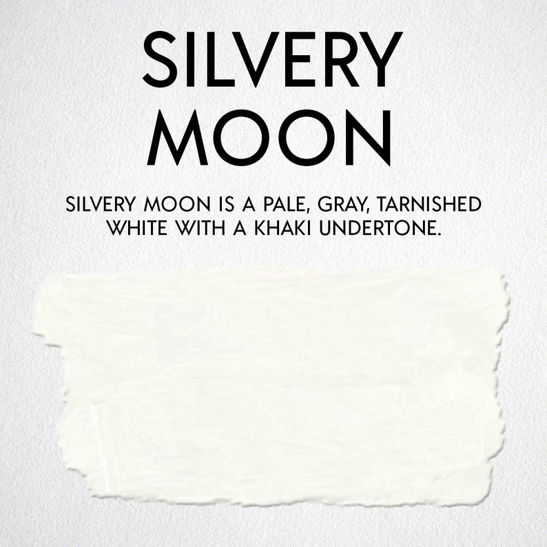 Fast drying, self-leveling acrylic enamel paint for cabinets and furniture. Minimal prep required. Easy peasy painting. Silvery Moon image 2