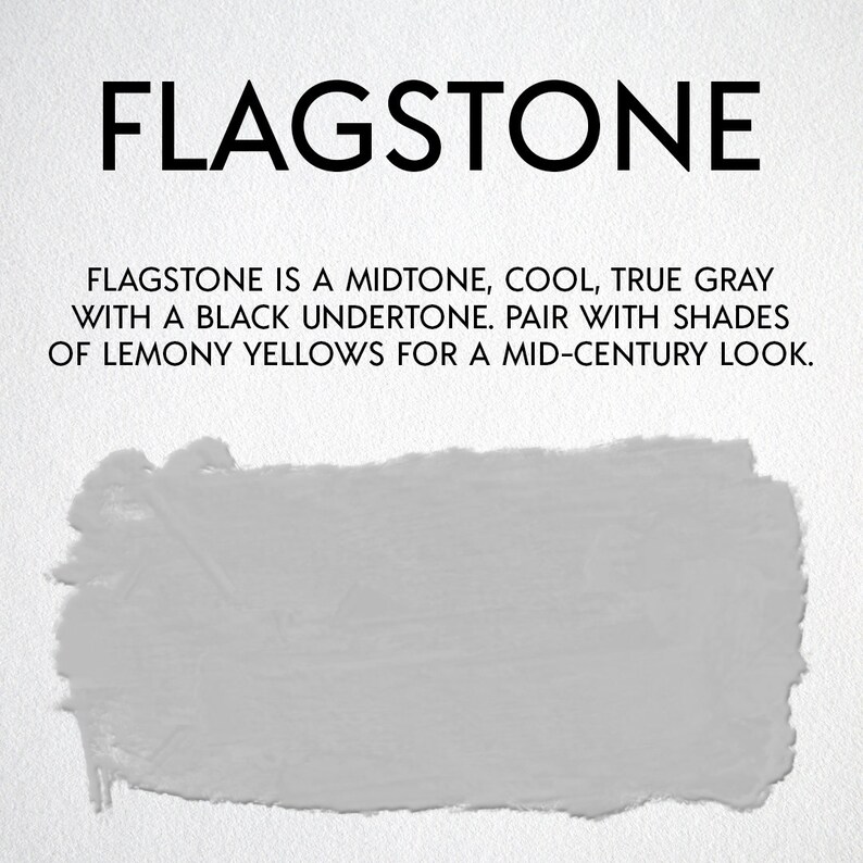 Fast drying, self-leveling acrylic enamel paint for cabinets and furniture. Minimal prep required. Easy peasy painting. Flagstone image 2