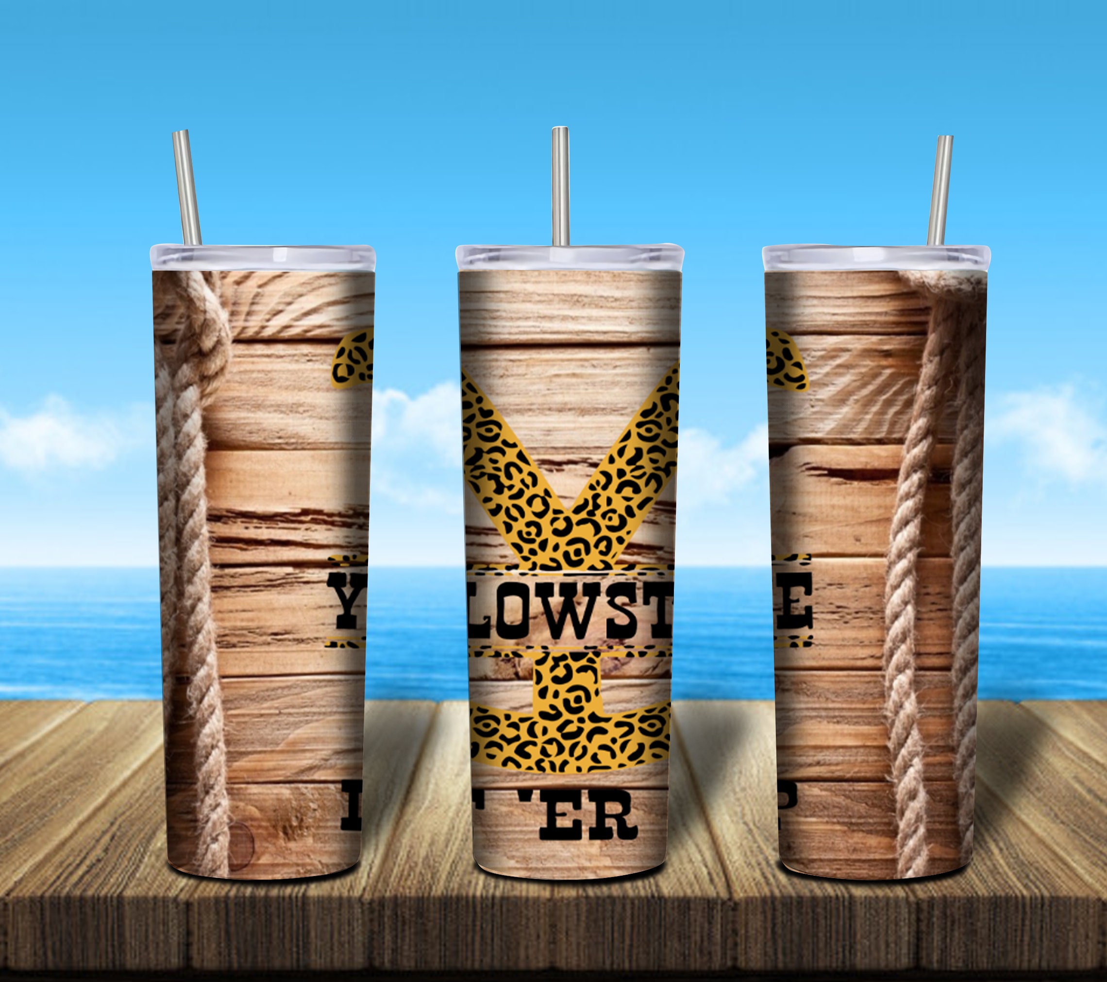 YellowStone Tumbler Designs PNG YellowStone Tumbler Etsy