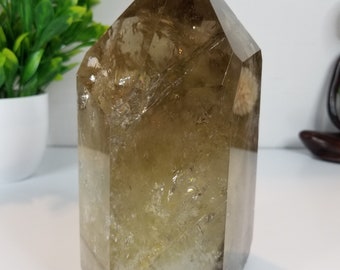 Smoky Citrine Generator, Citrine Tower, Citrine Point, Phantoms, Stunning Rainbow Inclusions!!!