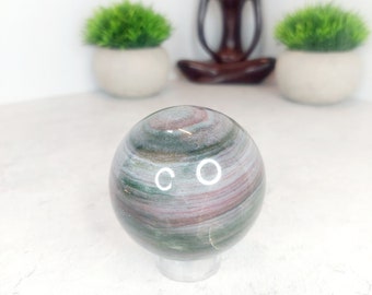 Ocean Jasper Sphere | Joy | Emotional Stability | Taking care of business
