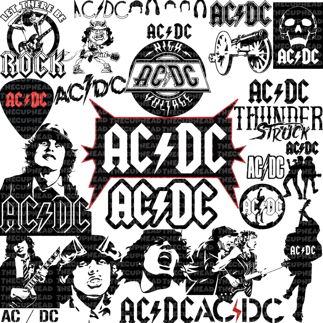 20 ACDC SVG Bundle, Brian Johnson SVG, Svg-Png-Pdf, Rock Band Svg, Cut ...