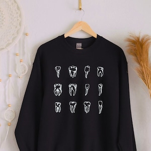 Zahnarzt Sweatshirt, Geschenk für Zahnarzt, Mundhygieniker, Zahn Geschenke, Zahn Geschenk, Zahnreinigung, Gebiss, Zahnmedizinschule, Zahnmedizinstudierende