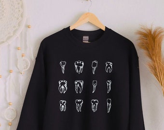 Zahnarzt Sweatshirt, Geschenk für Zahnarzt, Mundhygieniker, Zahn Geschenke, Zahn Geschenk, Zahnreinigung, Gebiss, Zahnmedizinschule, Zahnmedizinstudierende