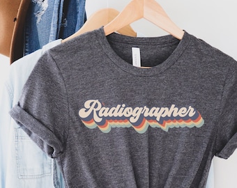 Chemise rétro de radiologue - Chemise de radiologue, T-shirts de technologue en rayons X pour la radiologie, Chemises à rayons X CT IRM de radiologie cadeau pour l'imagerie