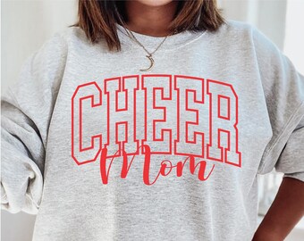 Cheer Mom Sweatshirt, Retro Cheerleading Mom Shirt, Game Day Cheer Hoodie, Cheerleader Sweatshirt, Cheer Mom Life Shirts