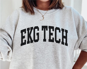 EKG Tech sweatshirt, ekg tech gifts Nursing ECG Shirt, ICU nurse tshirt, Emergency Er Ed nurse shirt, Telemetry tech Rn Nursing Student