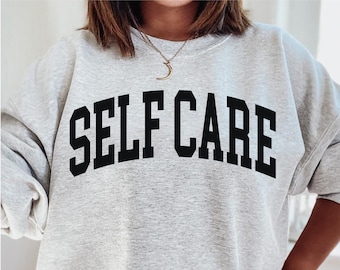 Sweat-shirt soins personnels, sweat-shirt de yoga, cadeau tendance, cadeau pour elle