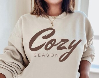 Cozy Season Sweatshirt, Get Cozy Sweatshirt, Cozy Season Merry Christmas, Christmas Sweatshirt, Winter Sweatshirt, Stay Home, Cozy Vibes