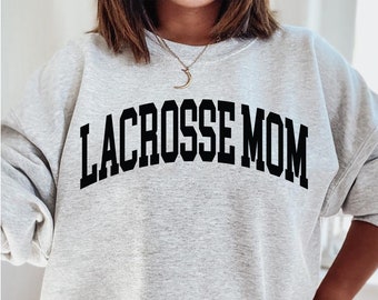 Lacrosse Mom Sweatshirt, Proud LAX Mama Sweater, Lacrosse Gift, Game Day Crewneck, Team Mom Gift