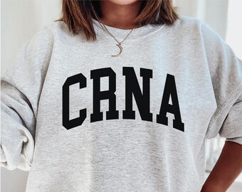 Crna sweatshirt | Fall nurse nursing Sweatshirt | Sweater Crna ER ED ICU Critical Care Nurse Gift | Nurse Anesthetist sweatshirt