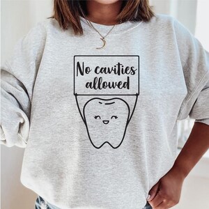 Dental Sweatshirt, Geschenk für Zahnarzt, Zahnhygieniker, Dentalgeschenke, Zahnhelfer, Zähne, Zahnschule, Zahnstudieren