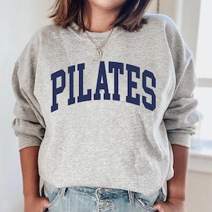 Pilates Sweatshirt | Pilates Girl Crewneck | Cute Workout Sweater | Fitness Instructor Gift | Pilates Studio Shirt | Cozy Gym Pullover