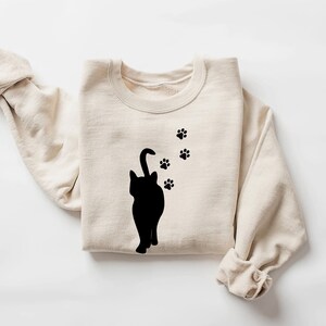Women&#39;s Cute Cat Graphic Cat Mom Casual sweatshirt, Cute Cats sweatshirt, Cat Lover Valentine Sweatshirt, Cat Lover gifts, Cat sweatshirt