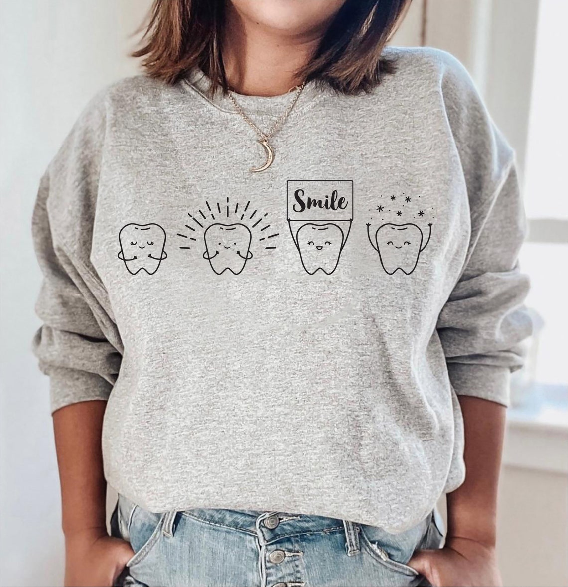Dental Sweatshirt Gift for Dentist Dental Hygienist Dental Etsy