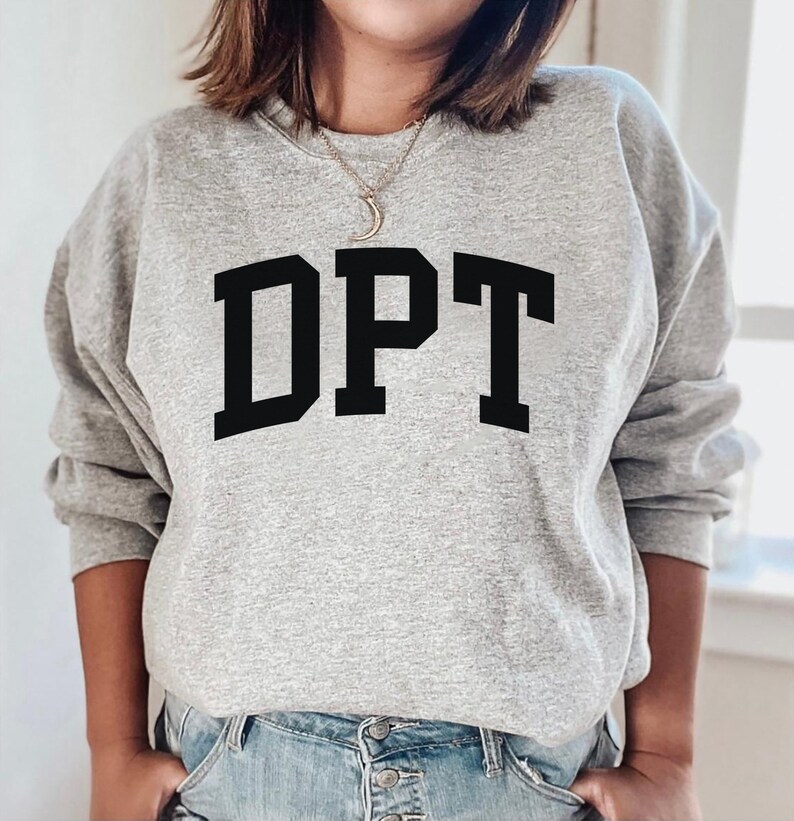 DPT-tröja, tröja för doktor i fysioterapi, DPT-examentröja, skjorta för sjukgymnastassistent, t-shirt för fysioterapi Sport Grey