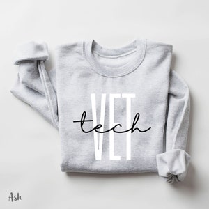 Sudadera de tecnología veterinaria, camisa de tecnología veterinaria, regalos de la escuela veterinaria, regalo para veterinario, amante de los perros, amante de los gatos, pata de perro, sudadera de tecnología veterinaria