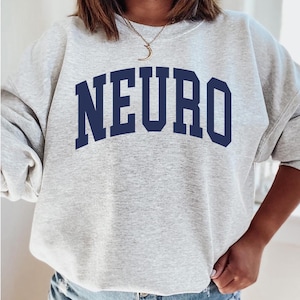 Neuro Nurse Sweatshirt | Neurology Crewneck | Neuro ICU Nurse Gift | Brain Lover Sweater | Med School Sweatshirt | Nurse Life Pullover