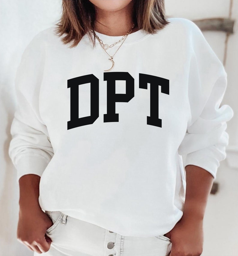 DPT-tröja, tröja för doktor i fysioterapi, DPT-examentröja, skjorta för sjukgymnastassistent, t-shirt för fysioterapi White