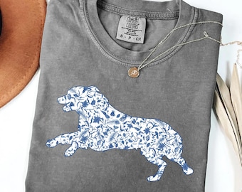 Australian Shepherd Shirt, Aussie Dog Tshirt Toile De Jouy Aussie Mom Gift, Gift for Australian Shepherd Mama, Aussie Lover, Comfort Colors®