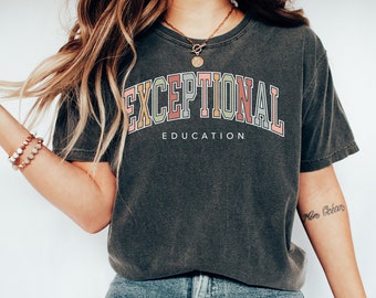 Exceptional Education Teacher Shirt : T-shirt Sped Squad aux couleurs confortables