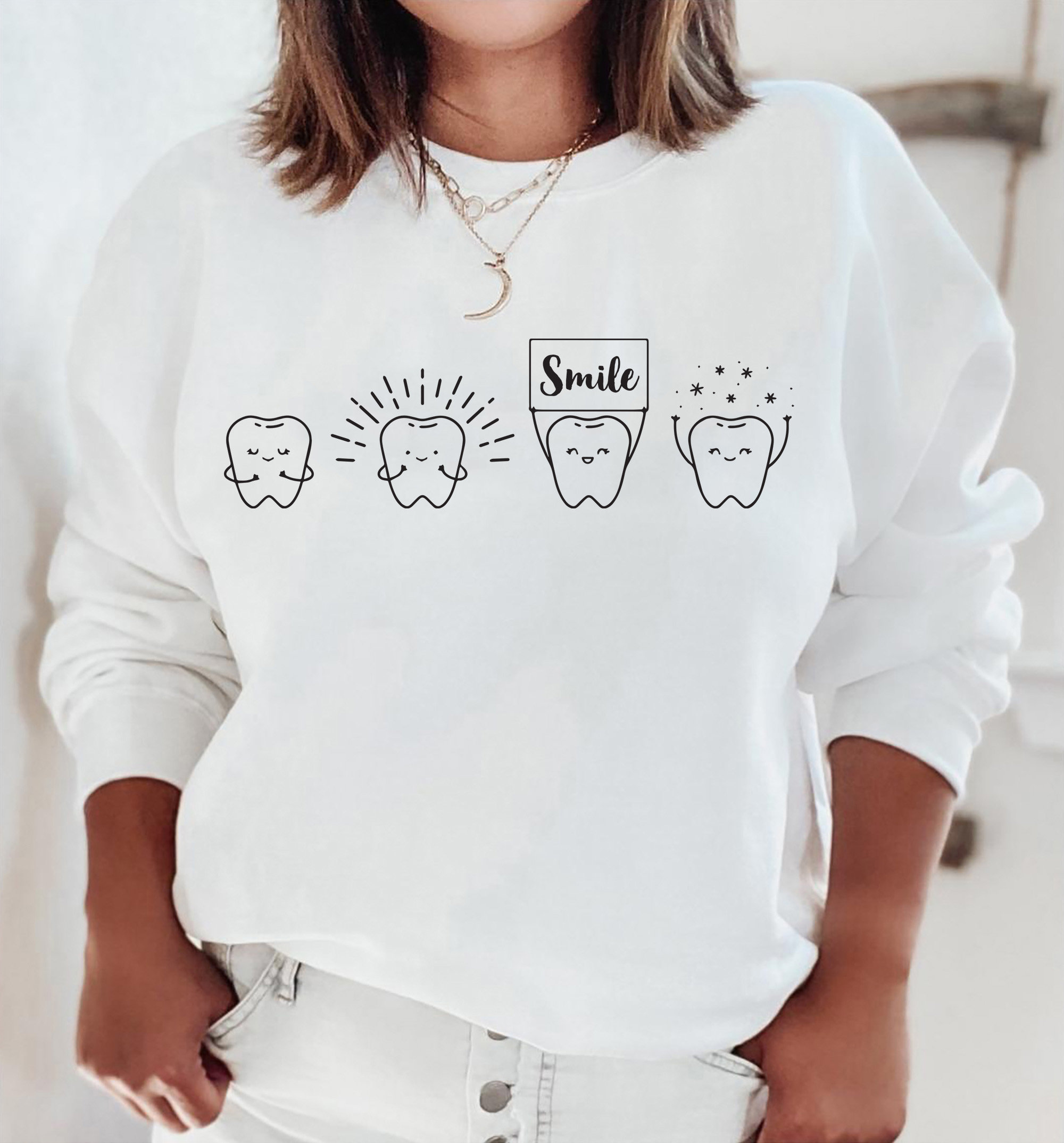 Dental Sweatshirt Gift for Dentist Dental Hygienist Dental Etsy