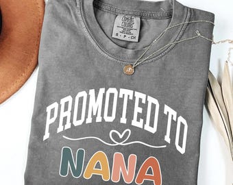 Comfort Colors® T-shirt « Future grand-mère », Cadeau pour nouvelle grand-mère, T-shirt « Première grand-mère », « Grand-mère en 2026 », Annonce de grossesse
