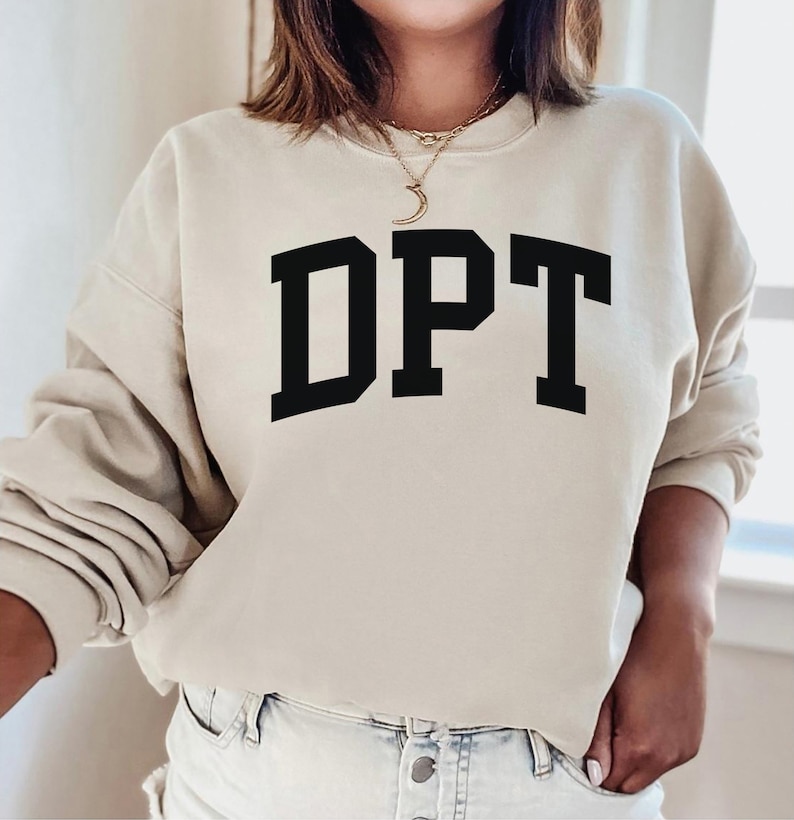DPT-tröja, tröja för doktor i fysioterapi, DPT-examentröja, skjorta för sjukgymnastassistent, t-shirt för fysioterapi Sand