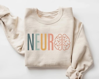Sudadera de enfermera de la UCI neurológica, sudadera de la unidad de cuidados intensivos neurológicos, regalo de enfermera de la UCI de neurología, enfermería de la UCI neurológica, camiseta de enfermera de la UCI neurológica
